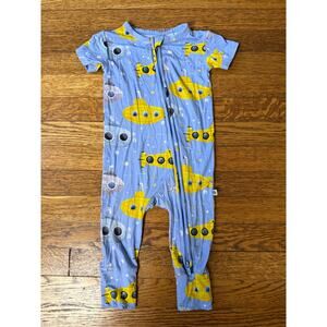 Little Bum Bums Yellow Submarine Romper Size 9-12 Months